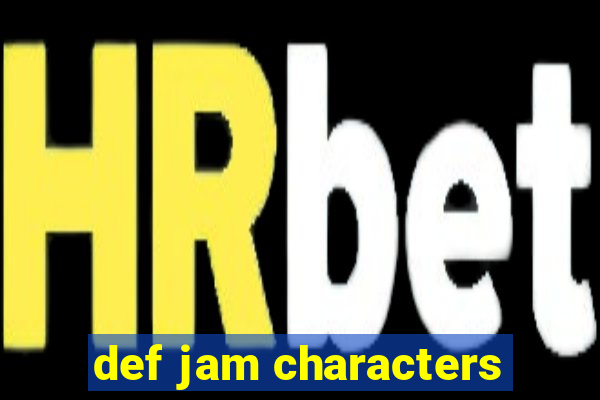 def jam characters